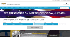 Desktop Screenshot of jimwernigchevrolet.com